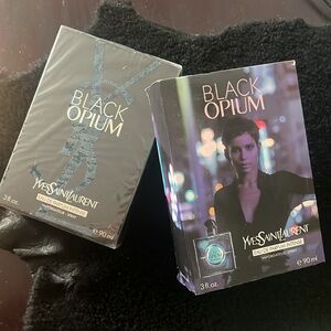 Black opium Yves saint laurent eau de parfum intense perfume spray 3 fl oz 90ml